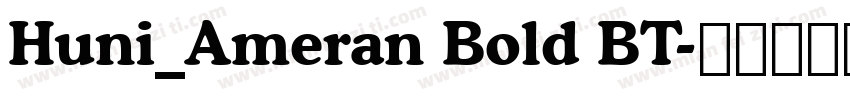 Huni_Ameran Bold BT字体转换